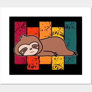 Colorful Sloth Posters and Art